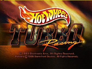 Hot Wheels - Turbo Racing (Europe) (En,Fr,De) Title Screen